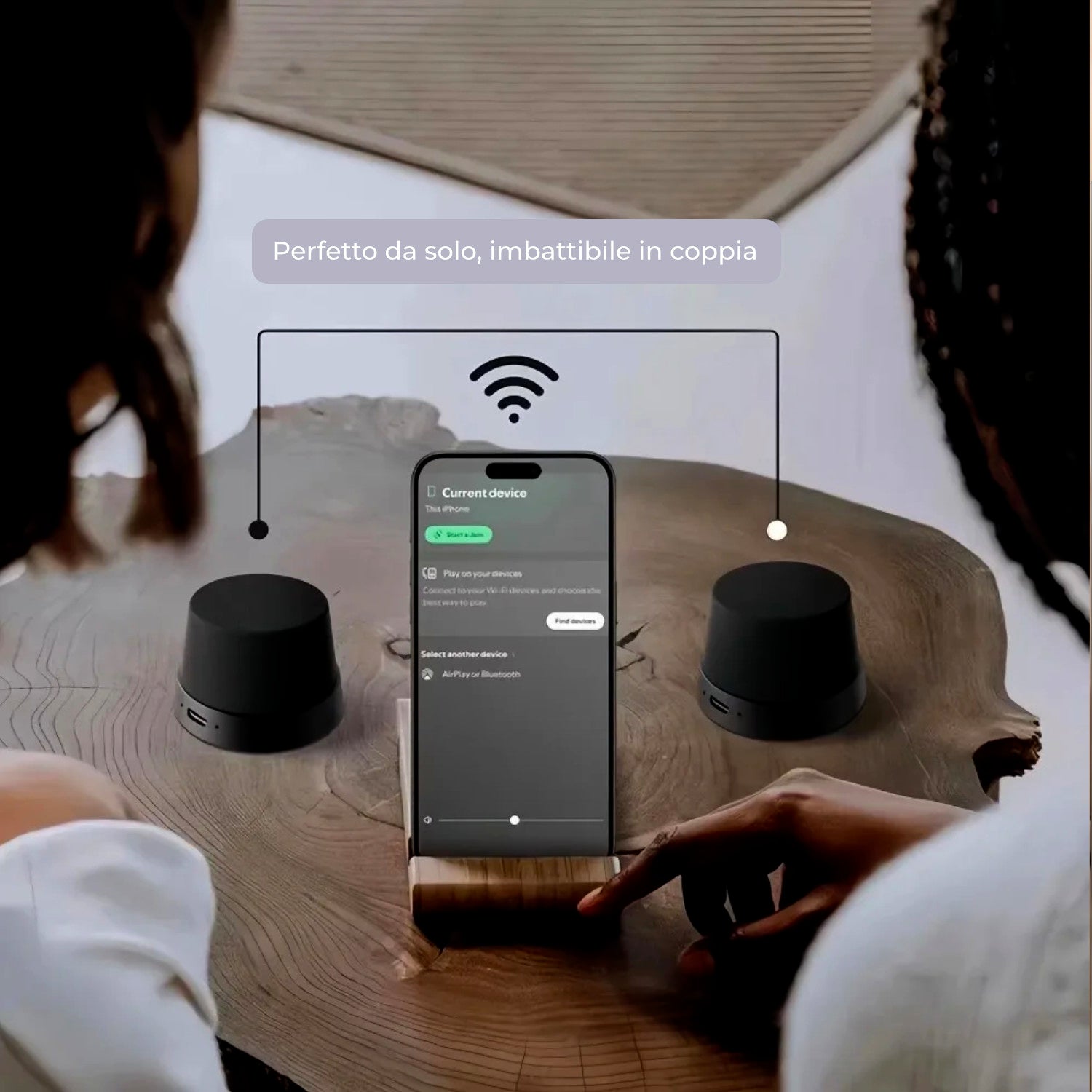 WABI-TEK Mini Speaker Magnetico 360° 2 in 1