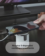 WABI-TEK Stazione di Ricarica 3-in-1 Qi2